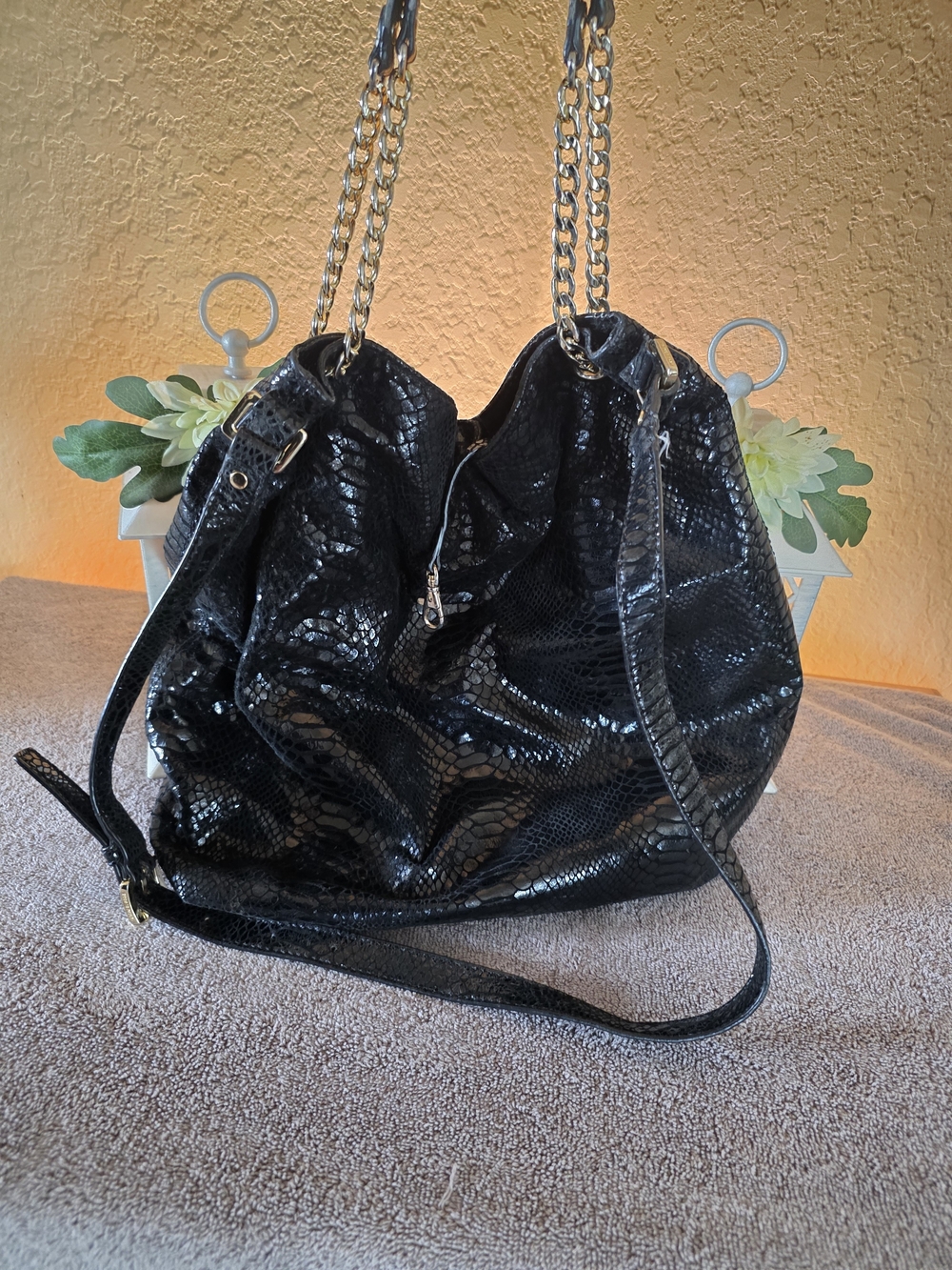 Michael Kors Black Chain Strap Shoulder Bag
